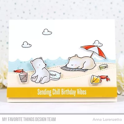 My Favorite Things Clear Stamps 4 X8 -Beach Bear • $11.68
