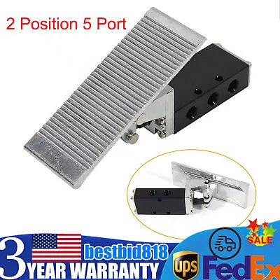 Pneumatic Foot Pedal Valve 2 Position 5 Port 3/8  Pedal Control Valve Aluminum • $34.20