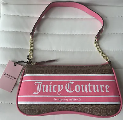 $49.90 • Buy Juicy Couture Chestnut Chino Pink Fashionista Shoulder Bag 11JCC82JC-GCP NWT