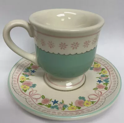 Yankee Candle Tea Cup & Saucer - Tea Light Candle Holder Beautiful • £12.99