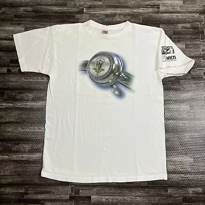 Vintage 1999 Miller Lots Ride For The Arts Graphic Tee White Large Double Sided • $24.99