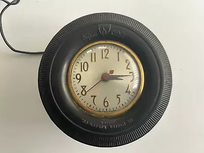 Vintage Mohawk Rubber Co Super Chief Tires Advertising Sessions Electric Clock • $9.99