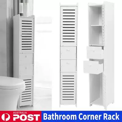 Bathroom Storage Waterproof Cupboard Cabinet Organize Laundry Save Toilet Space • $62.88