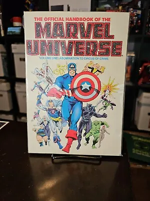 The Official Handbook Of The Marvel Universe Vol 1 TP (Marvel 1986) - Vintage • $13.90
