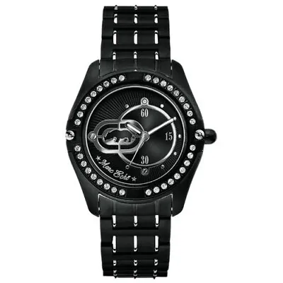 New Marc Ecko E16027g2 The Turntable Black Reversible Bezel Watch Steel Quartz • $84.99