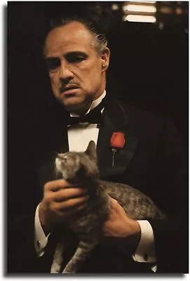 The Godfather Poster Classic Gangster Movie Protagonist Vito Corleone Wall Art • $14.90