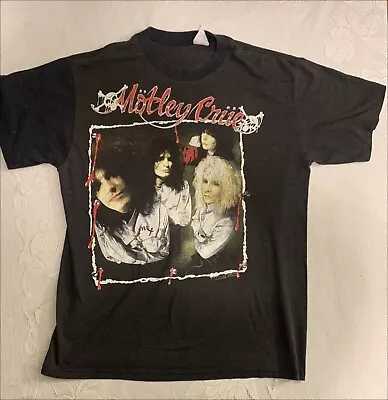Motley Crue Tour 1989 2 Sided Vintage Graphic 100% Cotton Shirt S-5XL • $16.95