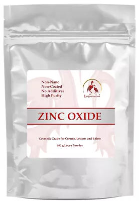 Zinc Oxide Powder Non-Nano Cosmetic Grade - 100g Pure Powder. • £8.15