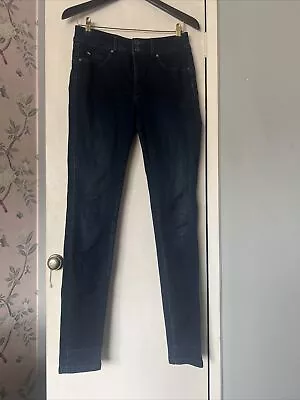 Salsa Secret Skinny Jeans Stretch Navy Blue Size W31 L32 • £20