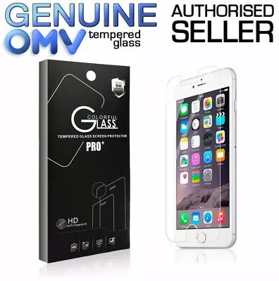 NEW GENUINE OMV Tempered Glass Screen Protector Film For Apple IPhone 7 & 7 Plus • $3.75
