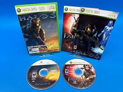 Xbox 360 Halo 3 Iii + Fable Ii 2 Two Game Double Combo Pack Games Complete Cib • $14.89