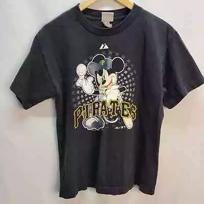 VTG Pirates MLB Mickey Tee Shirt Youth Disney Majestic Sz XL • $13.60