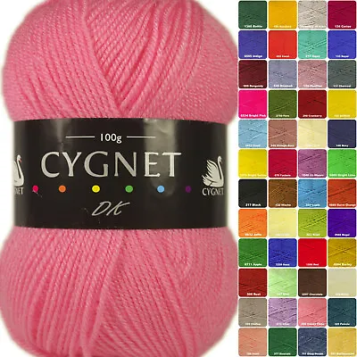 £2.60 • Buy Cygnet DK Double Knit 100g Acrylic Knitting Yarn - Over 50 Shades