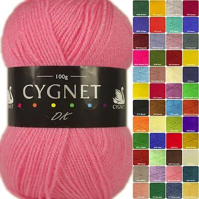 Cygnet DK Double Knit 100g Acrylic Knitting Yarn • £2.69