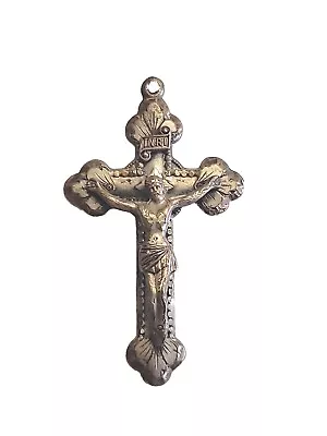 Vintage Creed Sterling Silver Crucifix Cross Creed Rosary 2  • $20