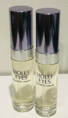 Violet Eyes By Elizabeth Taylor  0.33 Oz Spray Travel Size No Box  2 Perfumes • $14.99