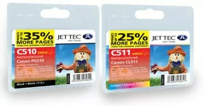 £27.98 • Buy PG510 + CL511 Black & Colour Remanufactured Ink Cartridges PG-510 CL-511