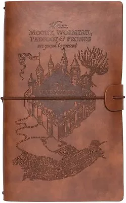 Harry Potter / The Marauder's Map Diary / PU Leather Journal / Notebook • £15.89