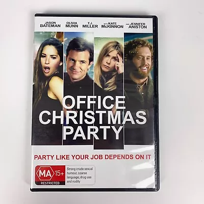 Office Christmas Party (DVD 2016) Jason Bateman Olivia Munn Jennifer Aniston R4 • $5.75