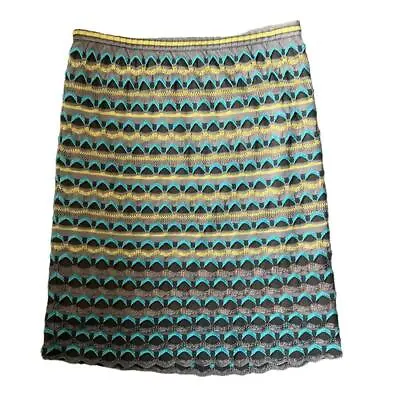M Missoni Iconic Chevron Stripes Classic Mini Skirt Size 38 • $65