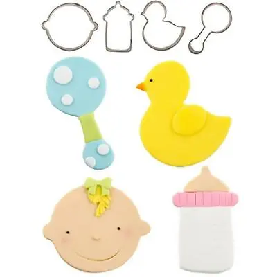 Mini Baby Shower Cutters 4 Pc. By Autumn Carpenter Cutie Cupcake • $9.95