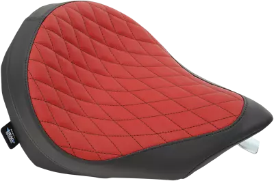 Drag Specialties Low-Profile Solo Seat Double Diamond - Red 0810-1885 • $351.95