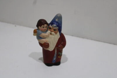 $39.99 • Buy Vaillancourt Folk Art 1996 Starlight Santa Holding A Child Figurine # 439