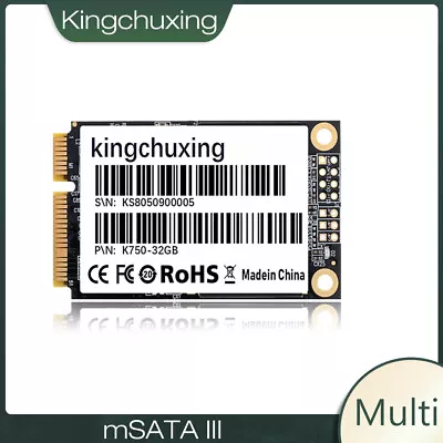 Kingchuxing MSATA SSD 256GB 512GB 1TB 2TB Solid State Drive For Desk/Laptop • £127.19