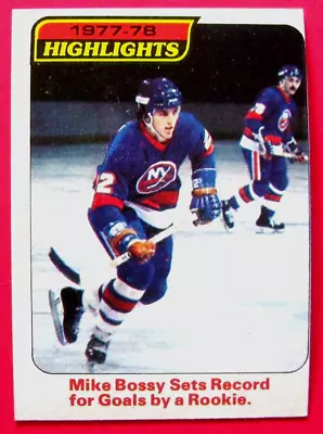 1978-79 MIKE BOSSY Topps 78-79 Highlights Rookie Card RC #1 • $2.89