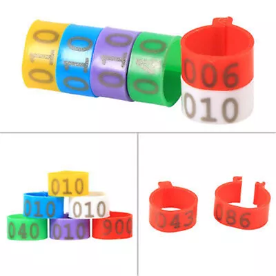 100X 16mm Clip On Leg Band Rings For Chickens Ducks Hens Poultry Large F*QU • £4.65