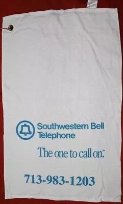 Vintage Golf Towel Southwestern Bell Telephone Logo 24 1/2  X 16  Cannon USA • $8.99