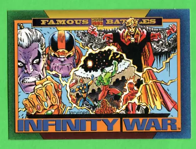 1993 Marvel Skybox Comic Card #156 Famous Battle Infinity / War Ex • $1