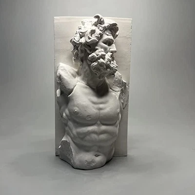 $60 • Buy Statue Sculpture Greek Bust 5.2 Classic Laocoon Resin Mythology Medium White