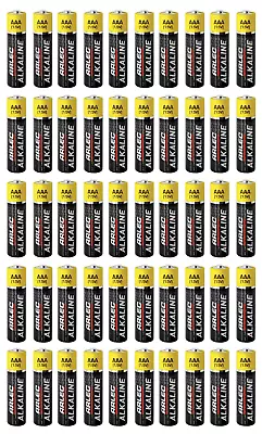 50 X Arlec AAA Alkaline Batteries Bulk • $25