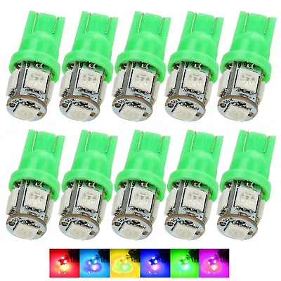 10 X Green 5SMD LED Dome Map Wedge RV Light Bulbs 168 194 T10 W5W 2821 921 +TOOL • $8.99