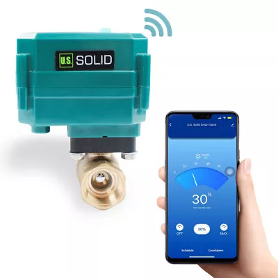 3/4  Smart Brass Electrical Motorized Ball Valve Remote App Control 5V DC • $89.69