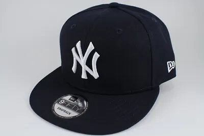 New Era 9fifty Basic Snapback Hat Cap Mlb New York Ny Yankees Navy Blue Adult • $35.99