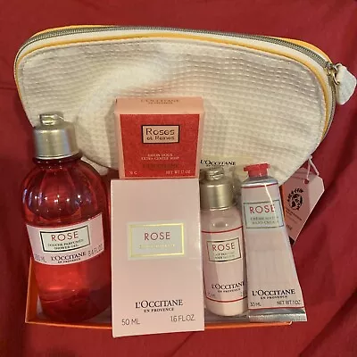 L'Occitane ROSE🌹EDT Perfume 1.6oz Gift Body Shower 8.4oz Lotion Hand Cream Soap • $96
