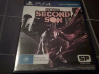 Sony Playstation Four (PS4) INFAMOUS SECOND SON PAL • $15.90