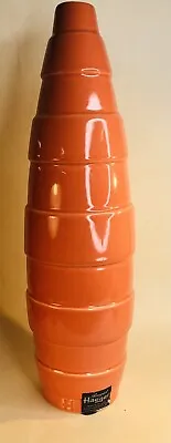 Vtg Royal Haeger MCM Tangerine Orange Band 17” Art Pottery Vase Mid Century MCM • $56