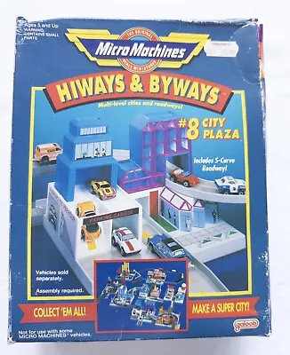 1991 Vintage MICRO MACHINES Hiways & Byways City Plaza Kids Toy Set • £14