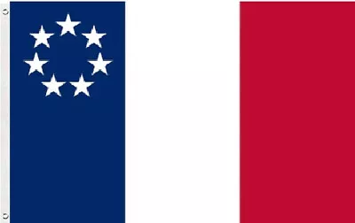 3x5 1861 Louisiana French First National Pattern Stars & Bars Flag Banner 100d • $12.88