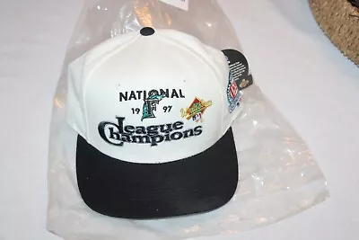 Vtg Florida Marlins New Era 1997 National League Champions New Era Hat Cap NWT • $21.95