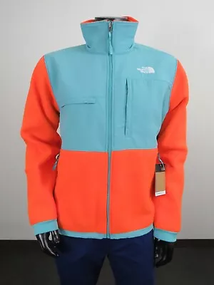 $128.97 • Buy NWT Mens The North Face Denali 2 Full Zip Heavy Warm Fleece Jacket Orange Blue