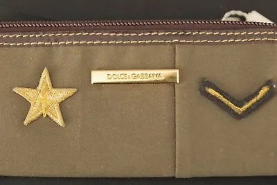 Dolce & Gabbana Vintage Military Green Leopard Star Wallet (Rare White Tag) • $94.50