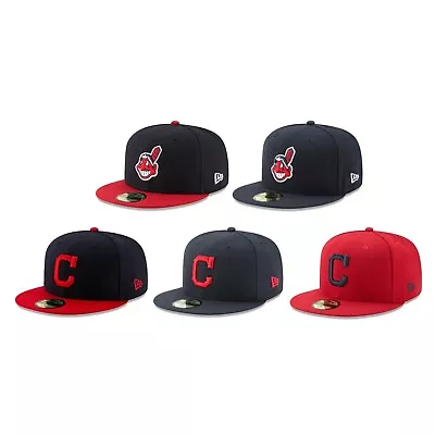 Cleveland Indians CLE MLB Authentic New Era 59FIFTY Fitted Cap - 5950 Hat  • $54.99