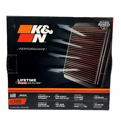 K&N Engineering 33-2350 Air Filter 2005-10 BMW M5 M6 V10 Gas Right Side Airbox • $44.95