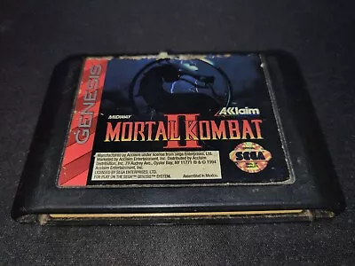 Mortal Kombat II 2 Acclaim Sega Genesis EX Condition Authentic Game Cartridge • $13.99