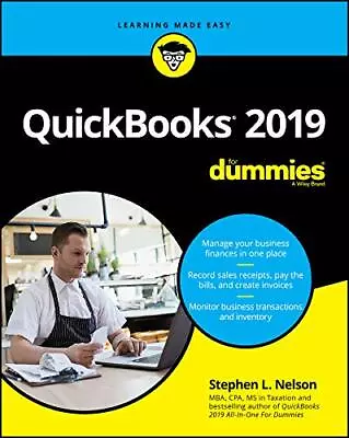 QuickBooks 2019 For Dummies (For Dummies (Computer/Tech)) By Nelson Stephen L. • £3.73