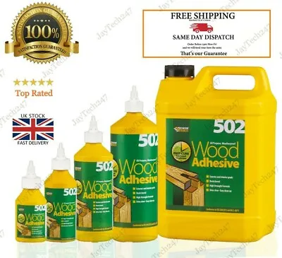 £8.87 • Buy Everbuild Wood Glue Adhesive  All Purpose Waterproof PVA Wood High Strength 502